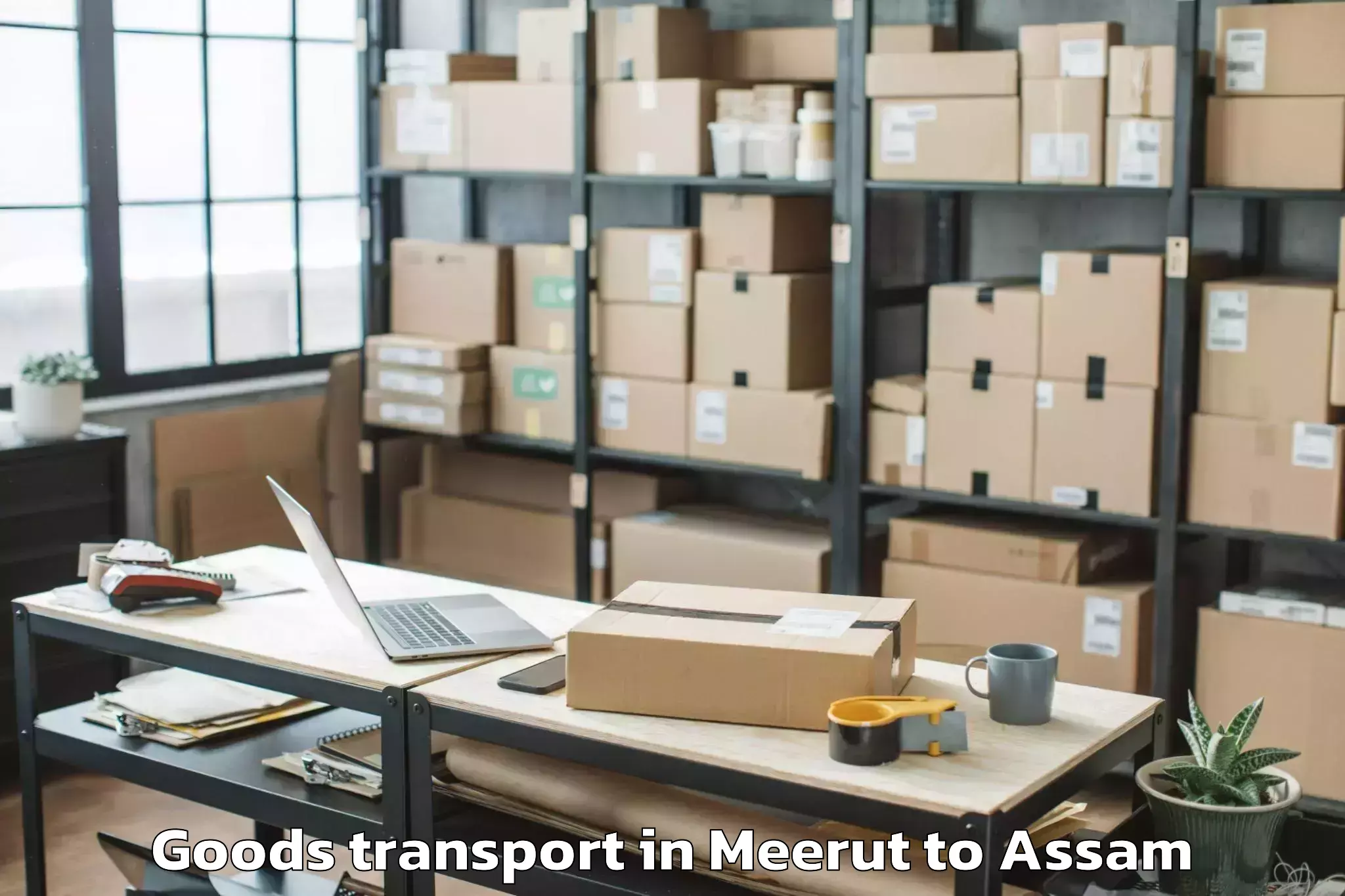 Meerut to Karimganj Goods Transport Booking